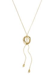 Lange Halsketten aus Edelstahl, unregelmäßige Form, schlichte Alltags-Serie, Damenschmuck