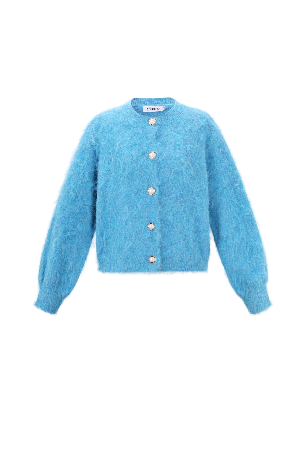 Gestrickte Polyesterfaser Damen Strickjacke Casual Einfarbig