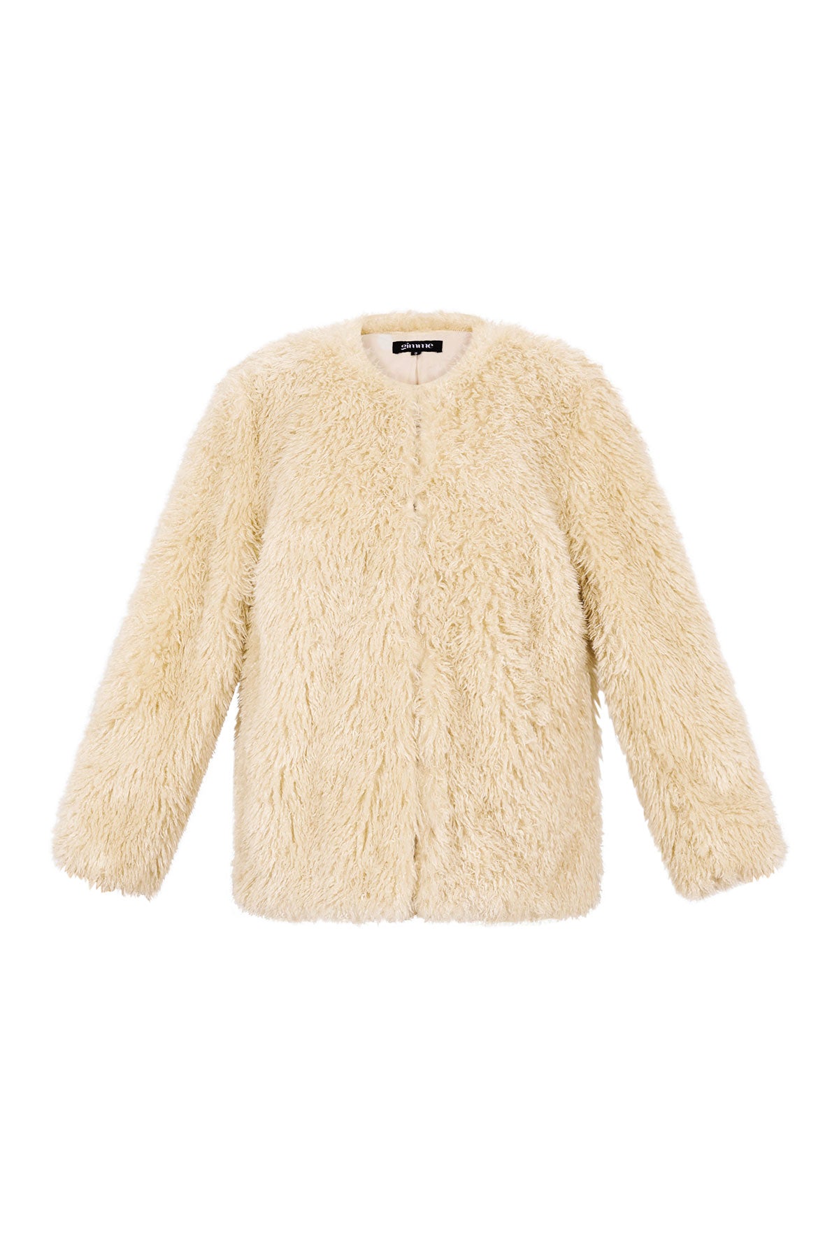 Gewebte Polyesterfasern Damenjacke Elegante Einfarbige Farbe Herbst/Winter