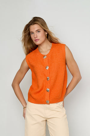 Elegante gestrickte Damen Weste von Gimme