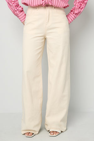 Gimme Wide Leg Cotton Denim Pants for Spring/Summer