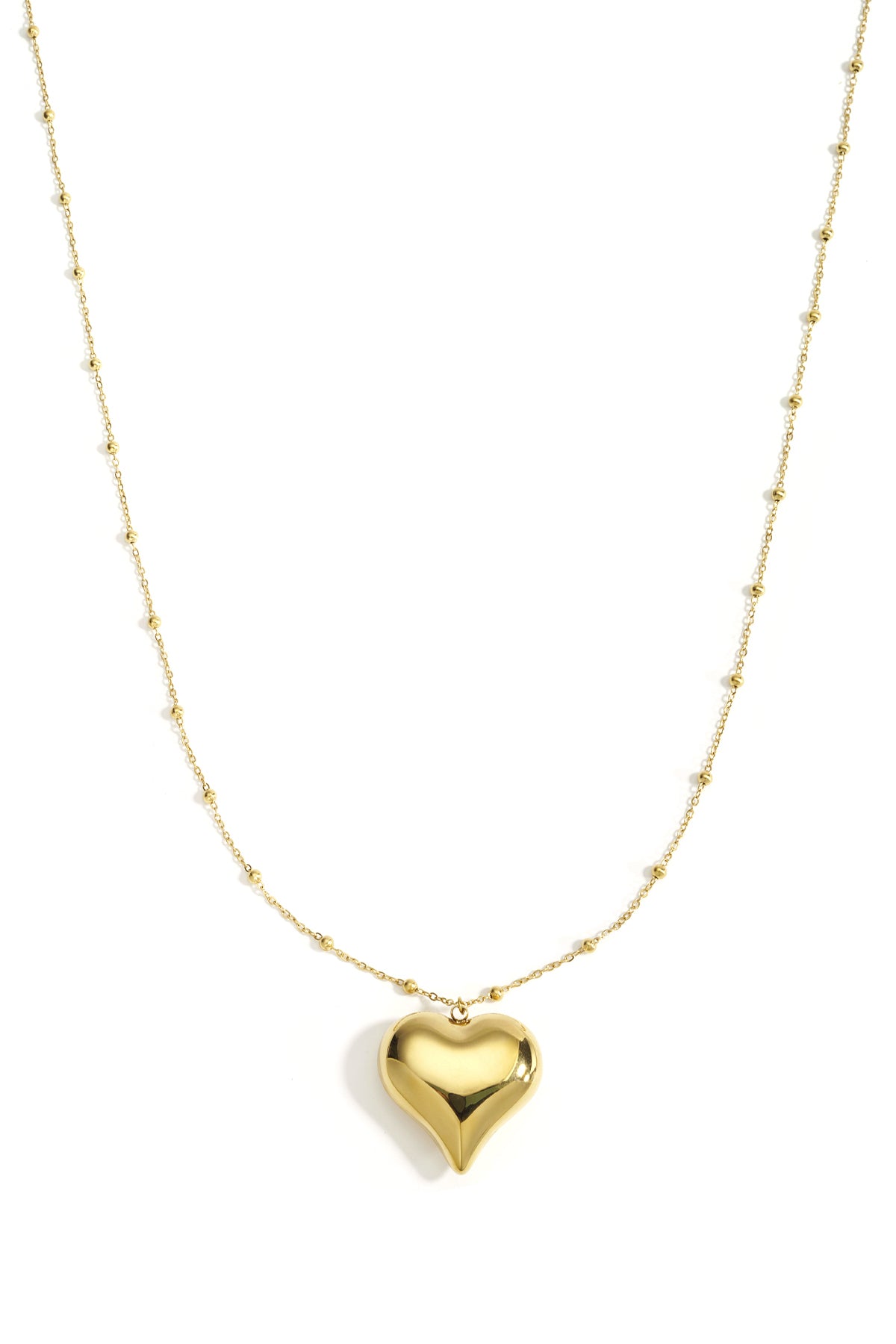 Edelstahl Lange Halsketten Herz Casual Täglich Einfache Serie frauen schmuck
