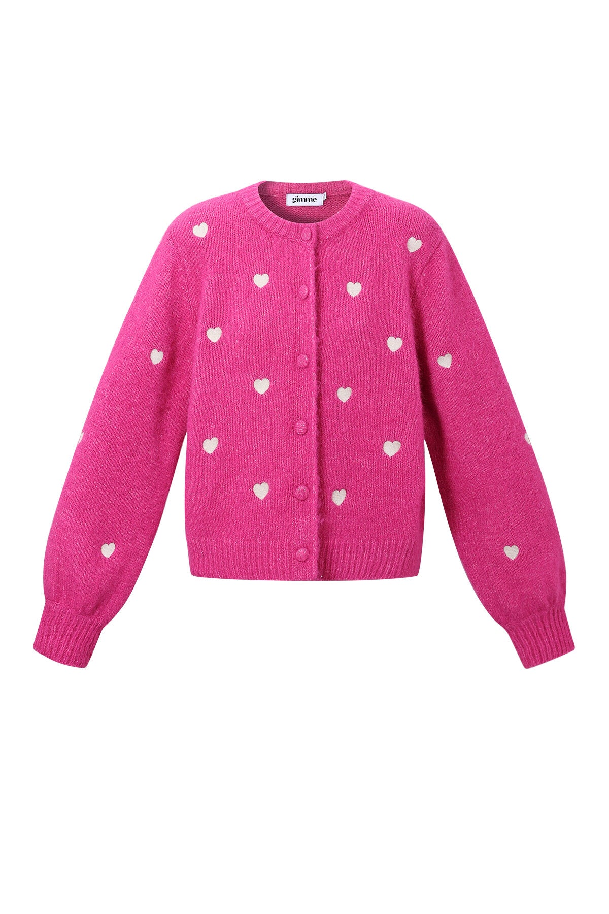Herzchen-Strickjacke