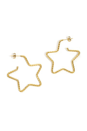 Edelstahl Creolen Stern Casual Täglich Einfache Serie frauen schmuck