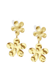 Edelstahl Tropfen Ohrringe Blume Casual Täglich Einfache Serie frauen schmuck