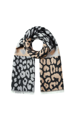 Chic Leopard Print Winter Scarf for Women