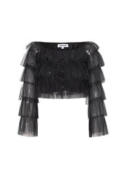 Stylish Black Long Sleeve Top for Spring/Summer