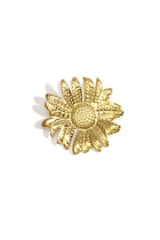 Haarnadel-Brosche in Blumenform mit Punktmuster