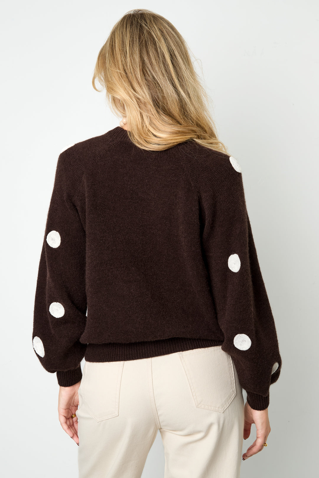 Gepunkteter Pullover