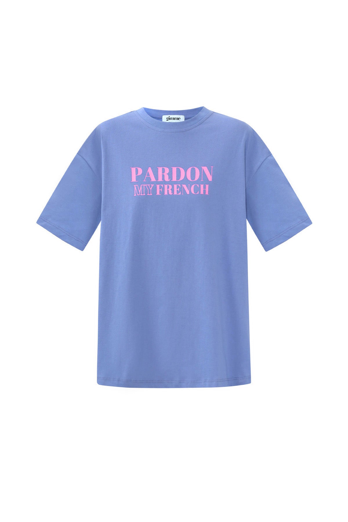 Cotton Damen T-Shirt Casual Letters