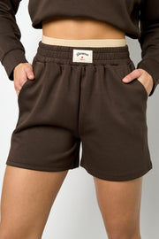 Gestrickte Polyesterfaser Damen Casual Shorts Sporty Einfarbig