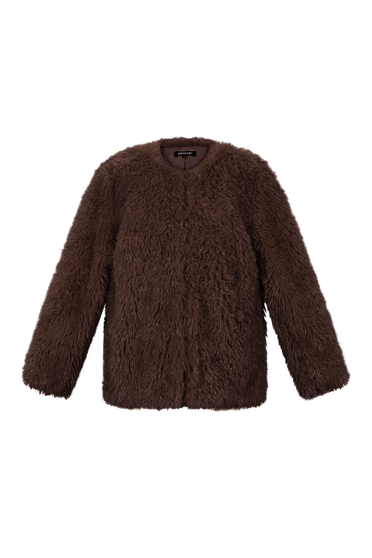 Gewebte Polyesterfasern Damenjacke Elegante Einfarbige Farbe Herbst/Winter