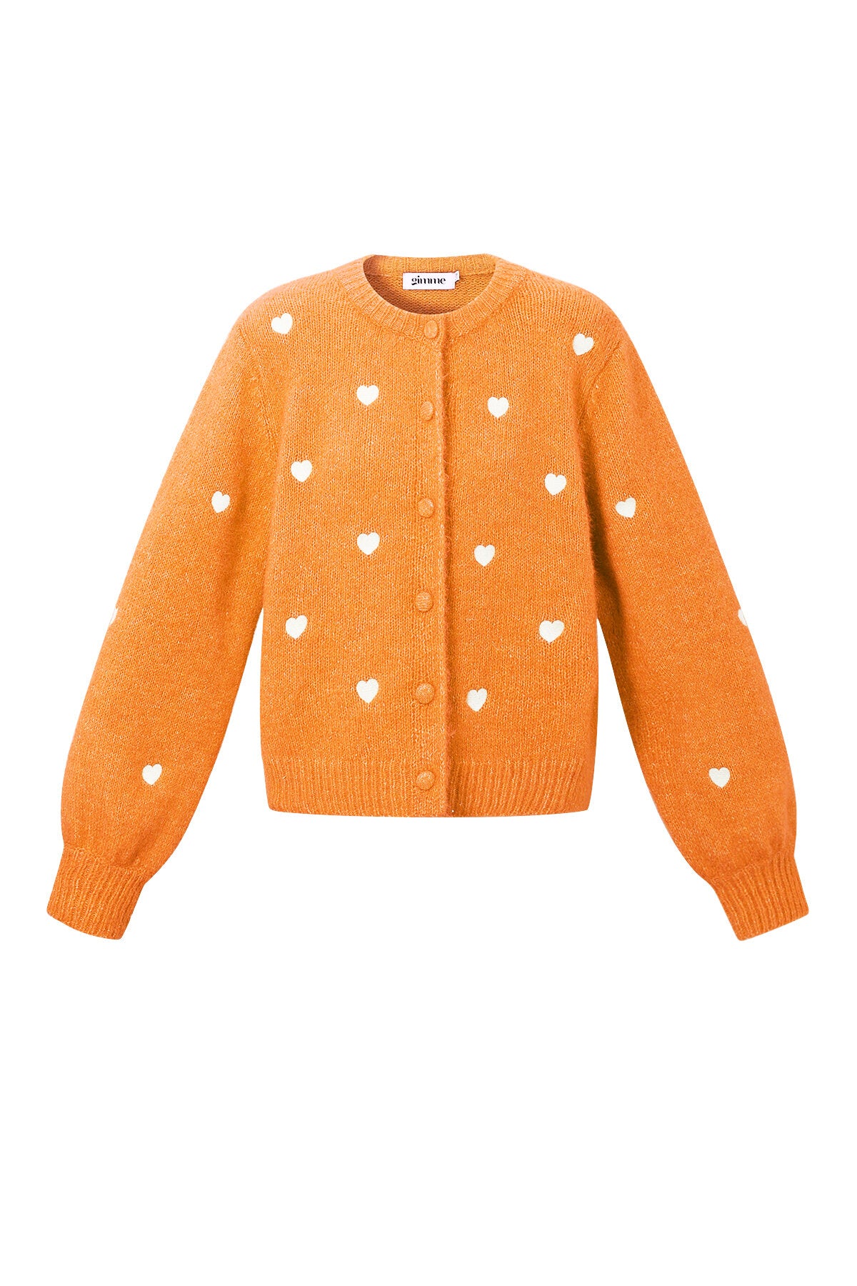 Herzchen-Strickjacke