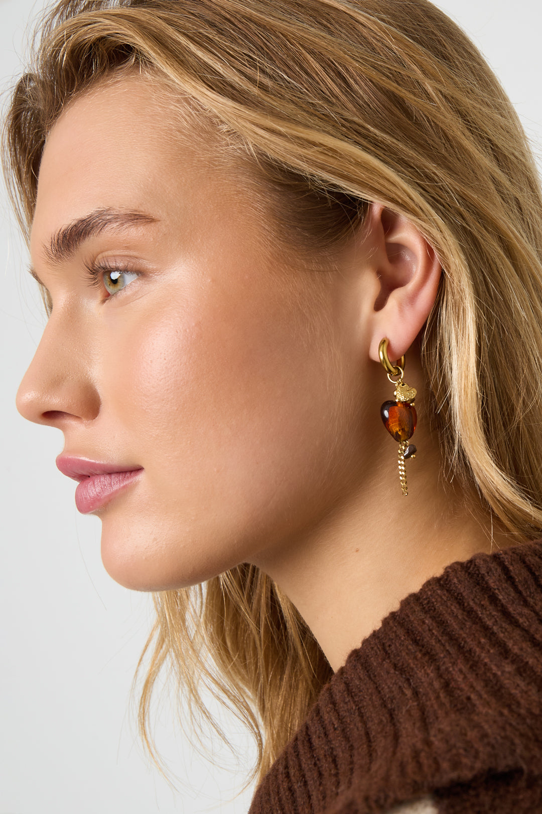 Edelstahl Tropfen Ohrringe Herz Täglich Einfache Serie frauen schmuck