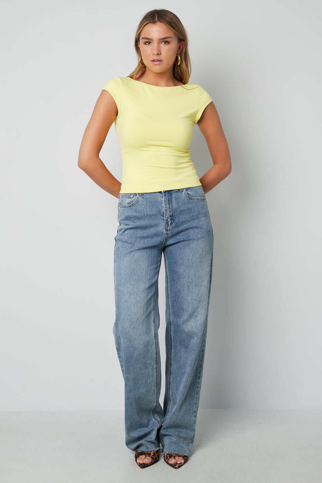Nylon Gestricktes Damen-T-Shirt Basis Einfarbig Frühling/Sommer