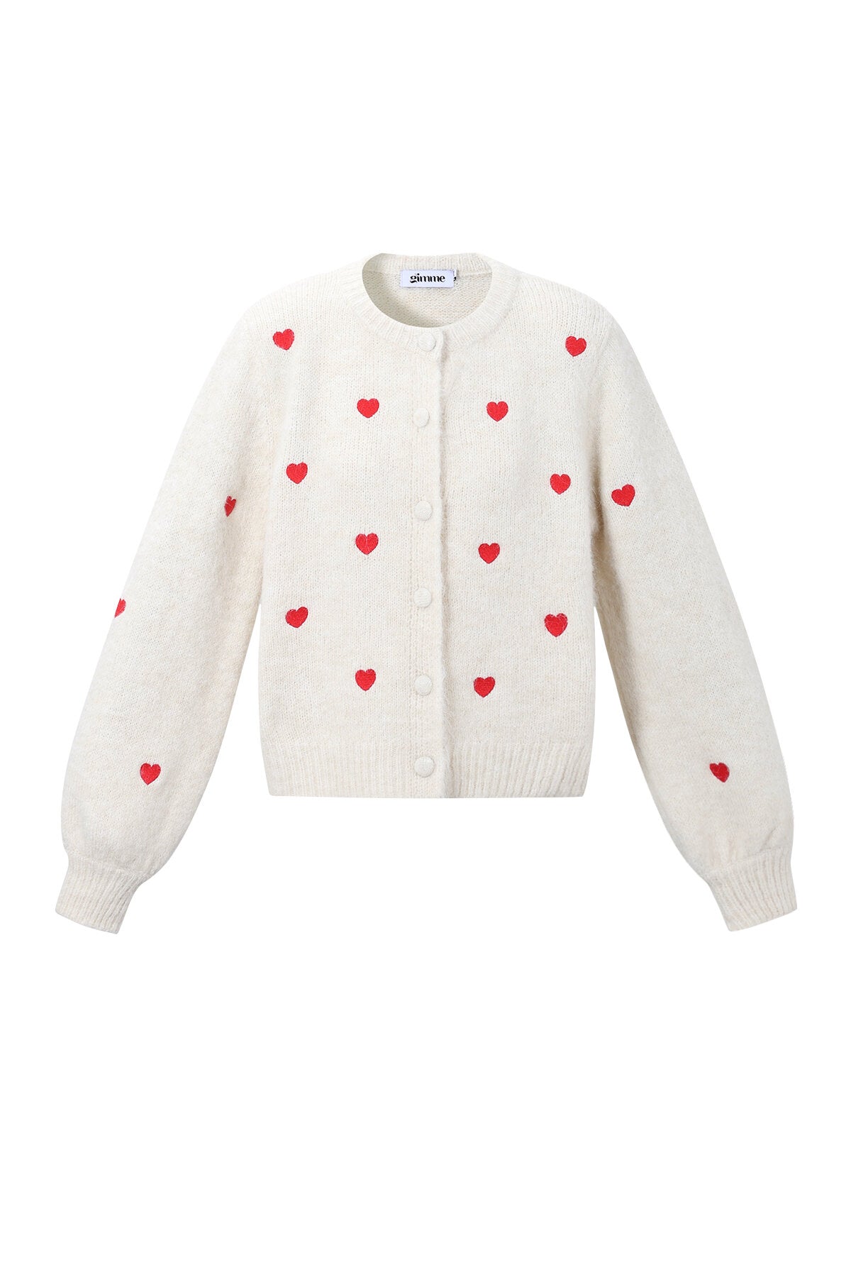 Herzchen-Strickjacke