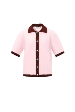 Soft Knit Cardigan for Spring/Summer in Pink, Blue & Beige
