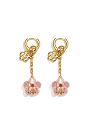 Ohrhänger aus Edelstahl, Blumenmuster, Urlaubs- und romantische Serie, Damenschmuck
