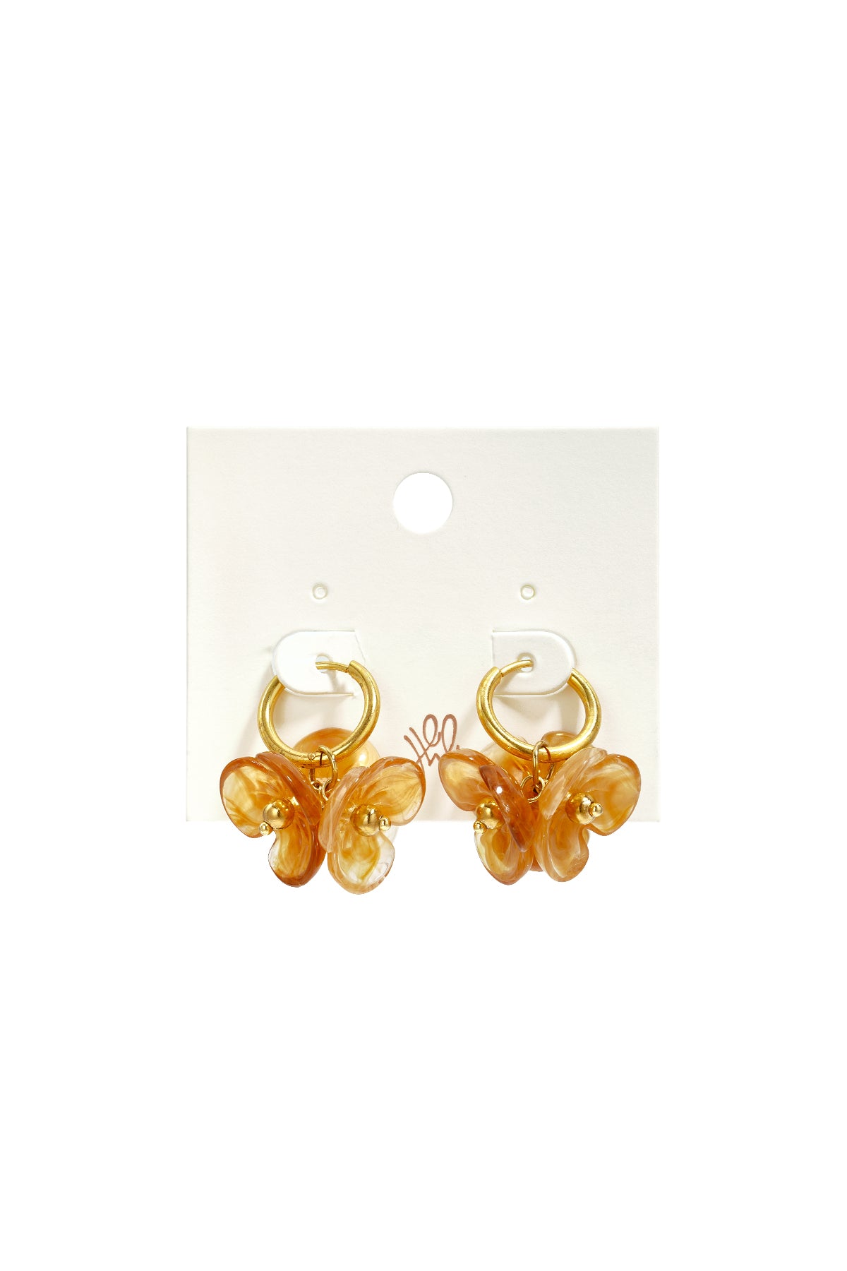 Ohrringe aus Edelstahlperlen, schlichtes Blumenmuster, schlichte Alltags-Serie, Damenschmuck