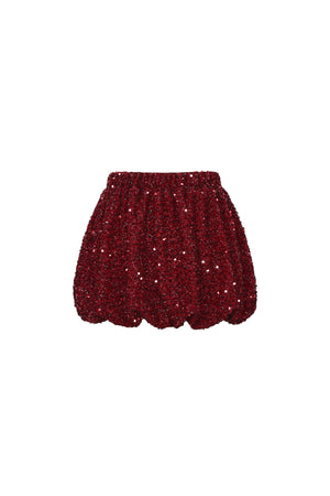 Elegant Sequin Mini Skirt Set for Fall