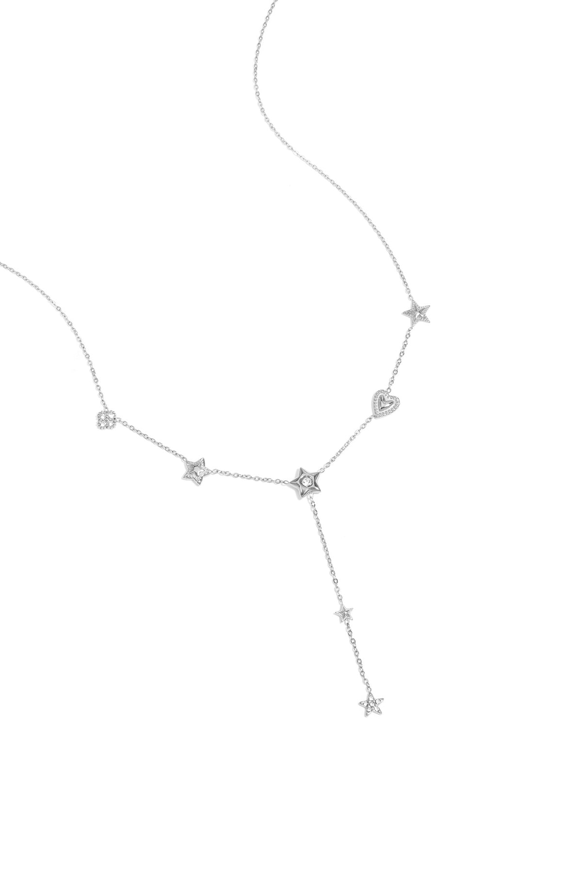 Edelstahl Anhänger Halsketten Stern Casual Täglich Einfache Serie Damen Schmuck
