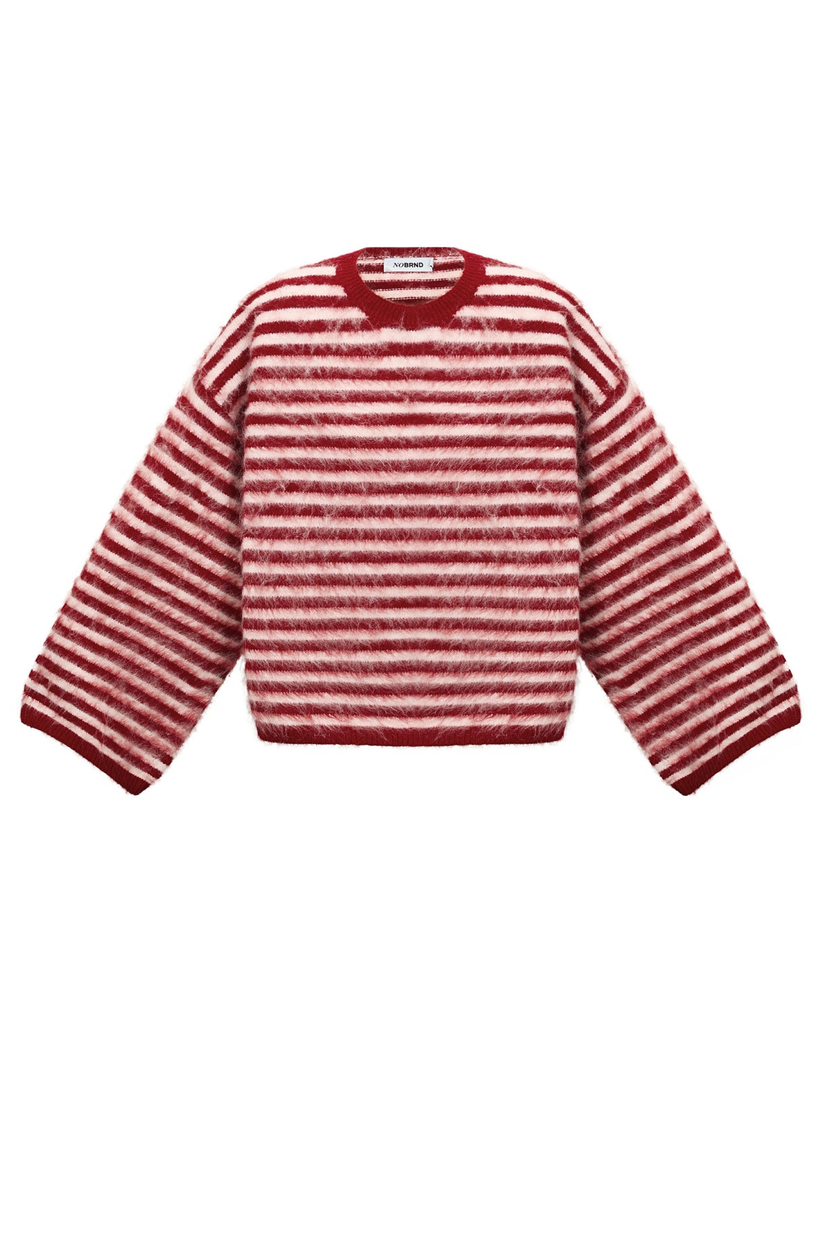 Strickpullover aus Polyesterfaser (Polyester) mit Streifen, Herbst-/Winterkleidung