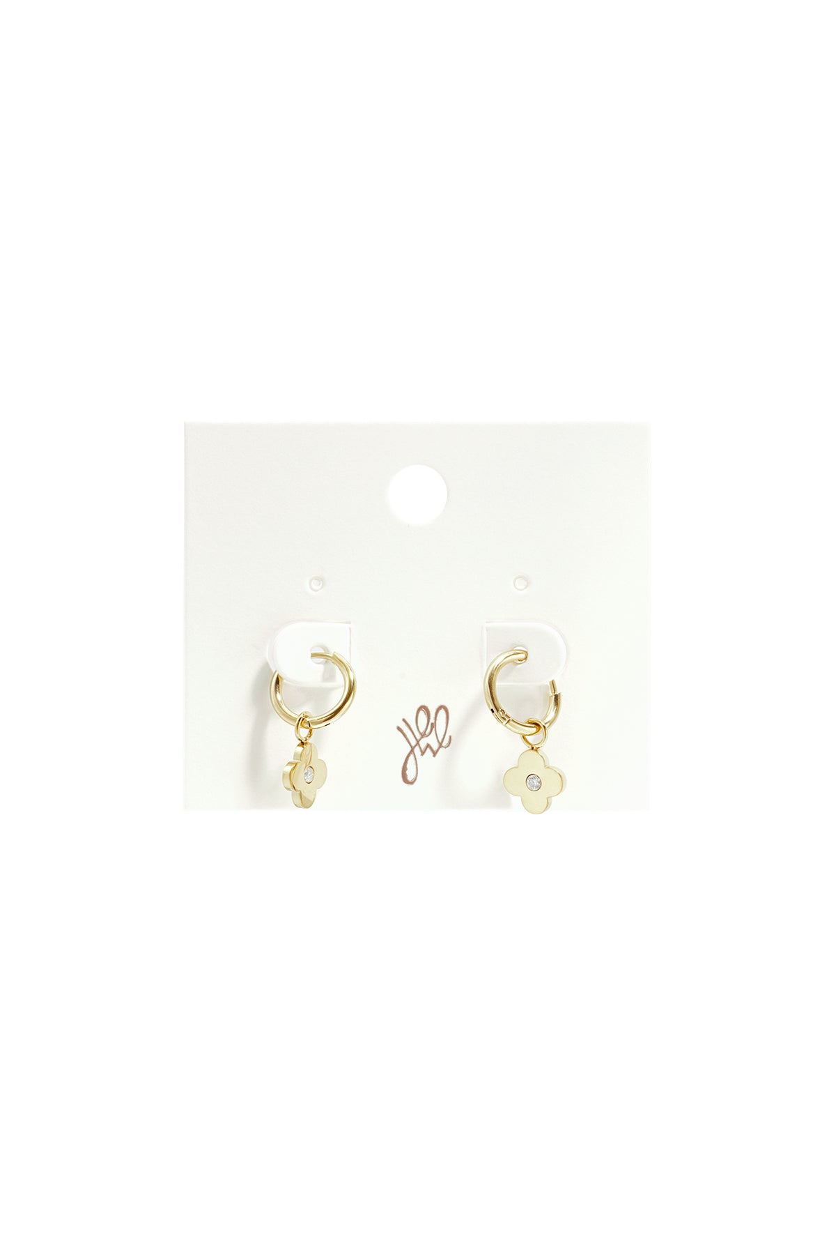 Edelstahl-Ohrhänger Clover Simple Daily Simple Serie Damenschmuck