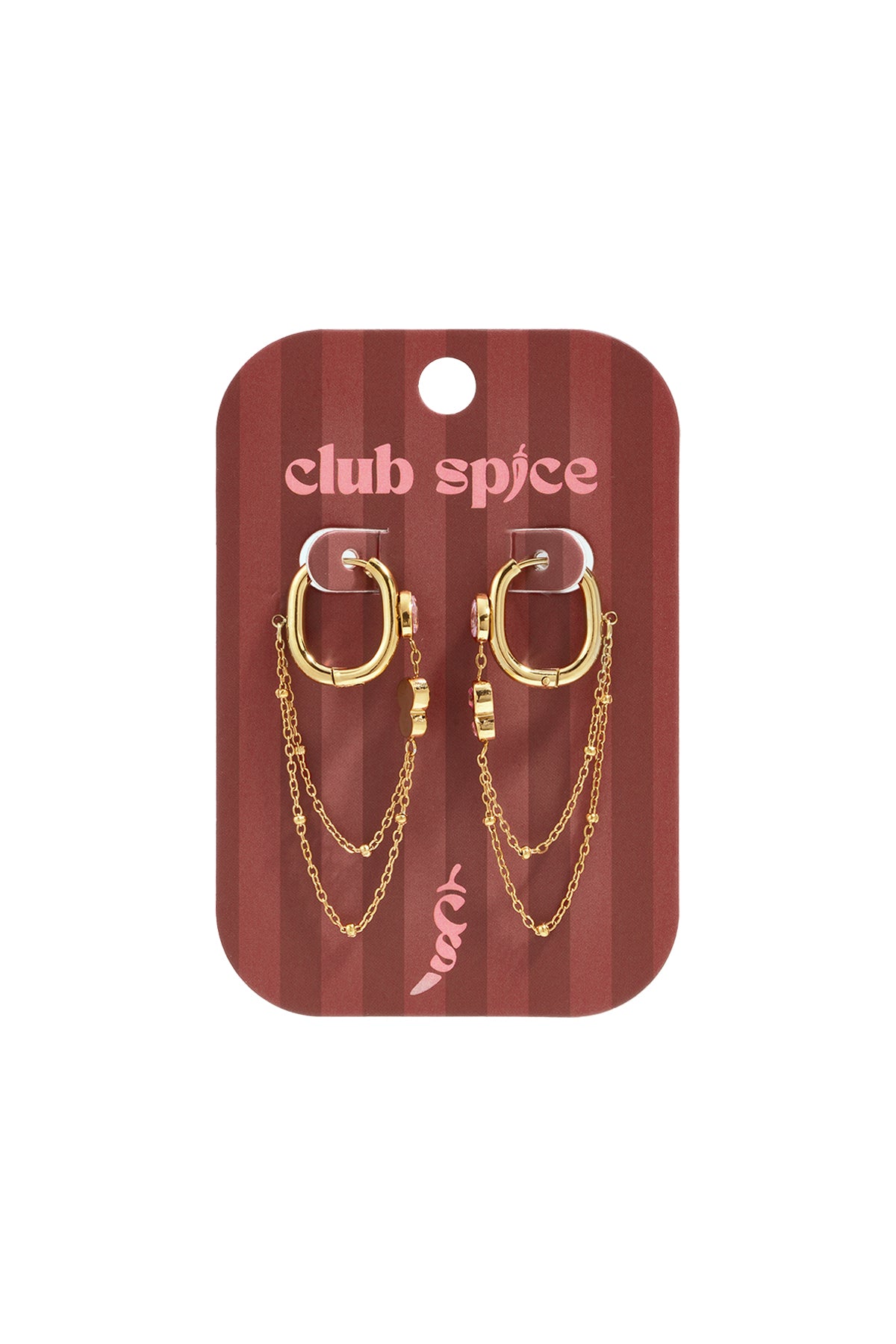 Ohrhänger aus Edelstahl, Kette, schlichte Alltags-Serie, Damenschmuck