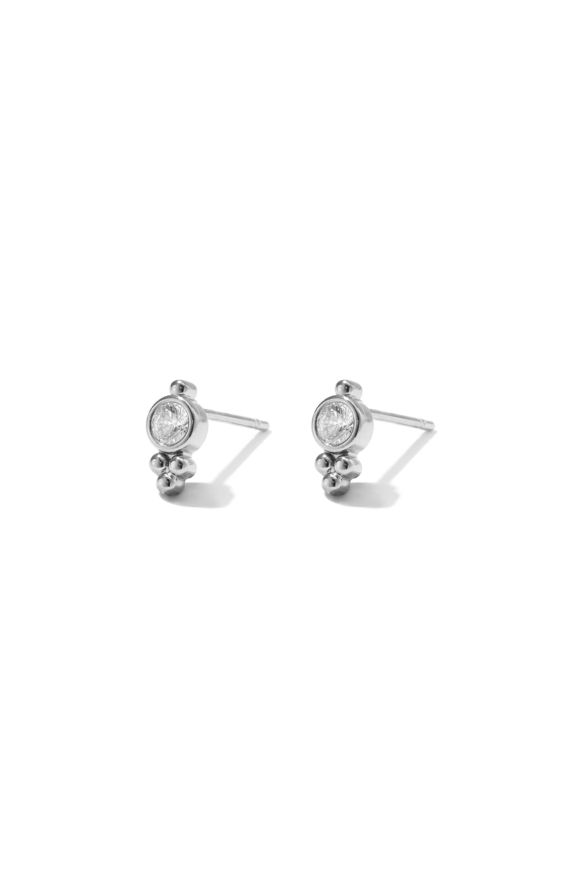 Ohrstecker aus Edelstahl, geometrische Form, schlichte Alltags-Serie, Damenschmuck
