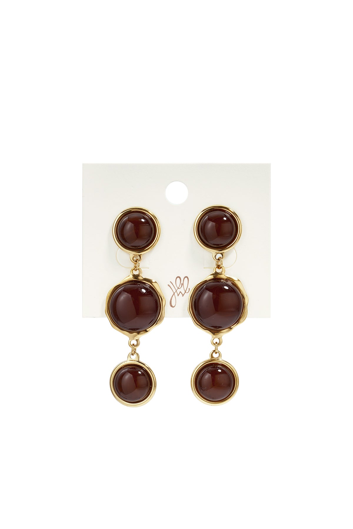 Elegante, runde Hängeohrringe aus Edelstahl – perfekt für festliche Anlässe und Partys. Luxuriöse Damenschmuckserie.