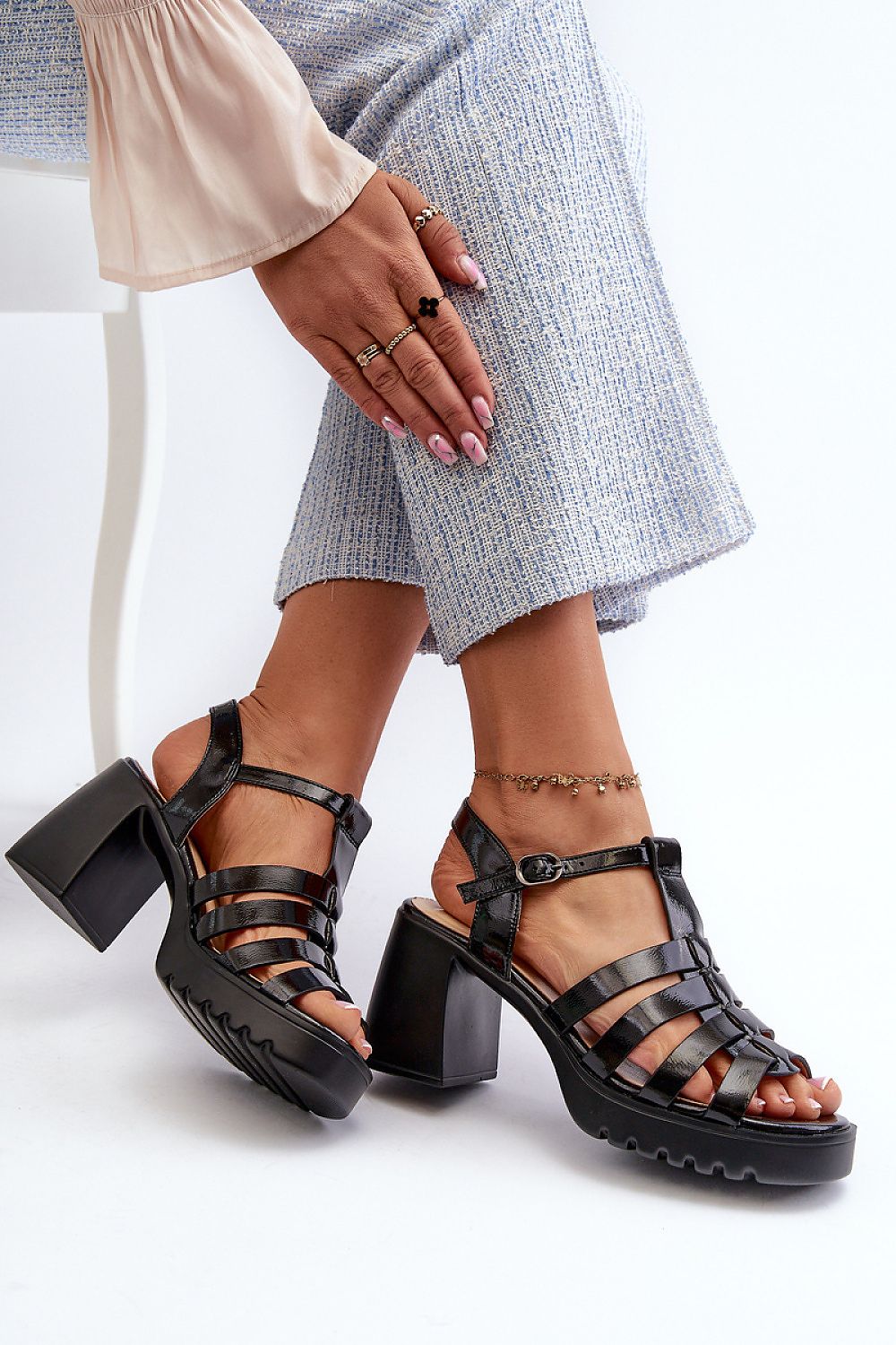  Sandalen mit Absatz model 211947 Step in style 