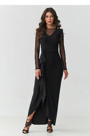  Langes Kleid model 218110 Makadamia 