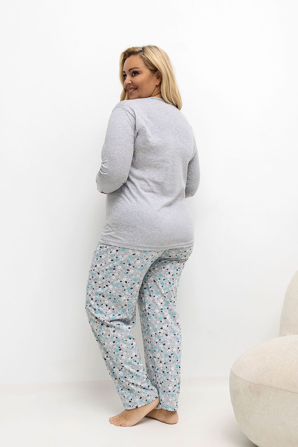  Übergrößen-Pyjama model 221182 Forever Pink 