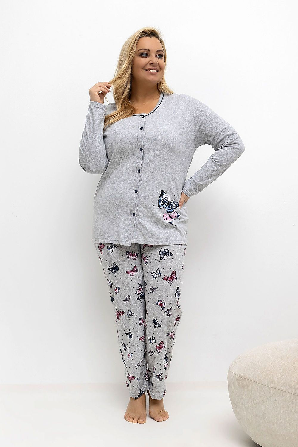  Übergrößen-Pyjama model 221199 Forever Pink 