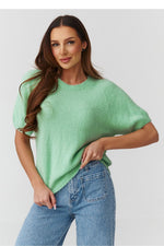 Kurzarm Pullover model 224078 Makadamia 