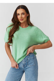  Kurzarm Pullover model 224078 Makadamia 