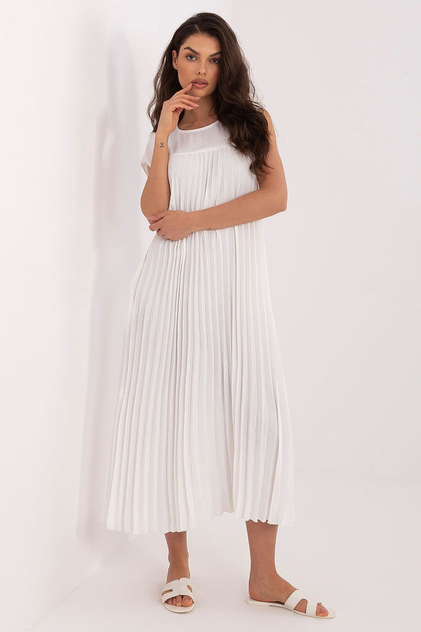 Women's Sleeveless Pleated Maxi Dress | Flowy A-Line Dress with Pockets MARELD Women's Sleeveless Pleated Maxi Dress | Flowy A-Line Dress with Pockets MARELD
