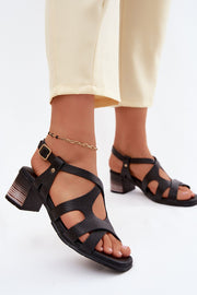  Sandalen mit Absatz model 227909 Step in style 