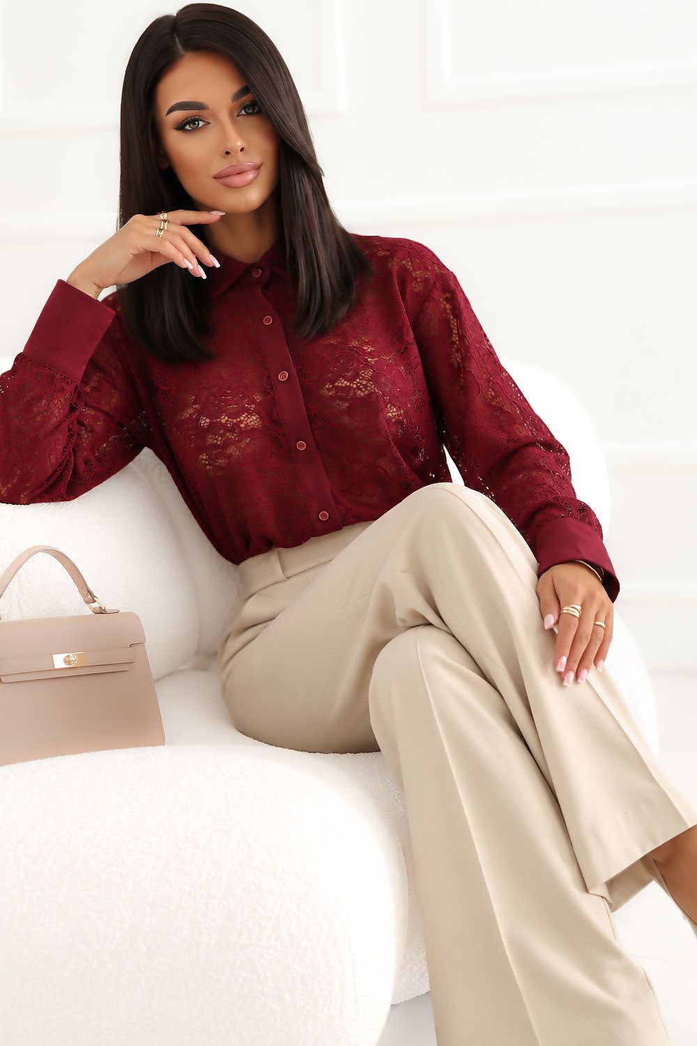  Langarm Hemd model 232429 Rue Paris 