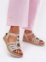 Keilabsatz Sandalen