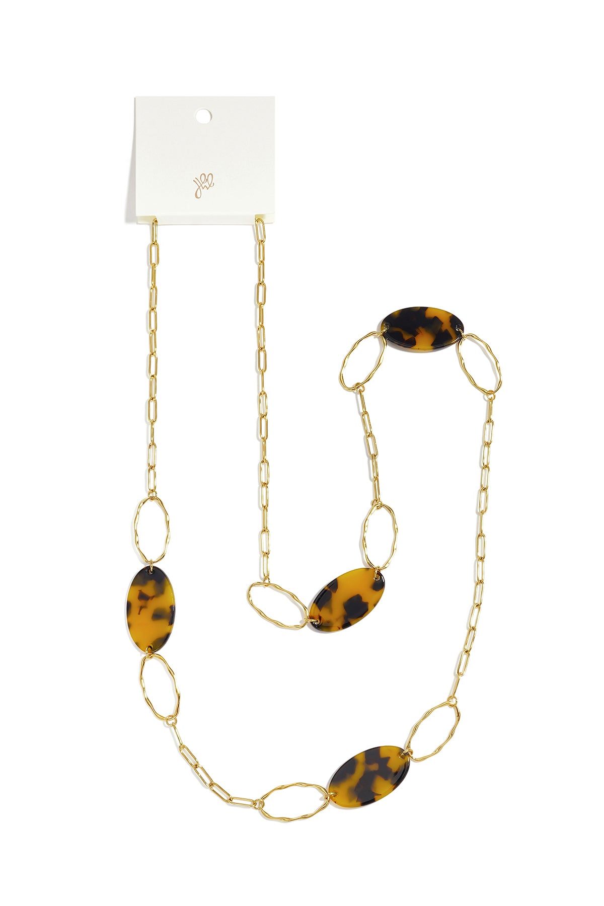 Lange Halskette aus Edelstahl, ellipsenförmig, lässig-schlichte Serie, Damenschmuck