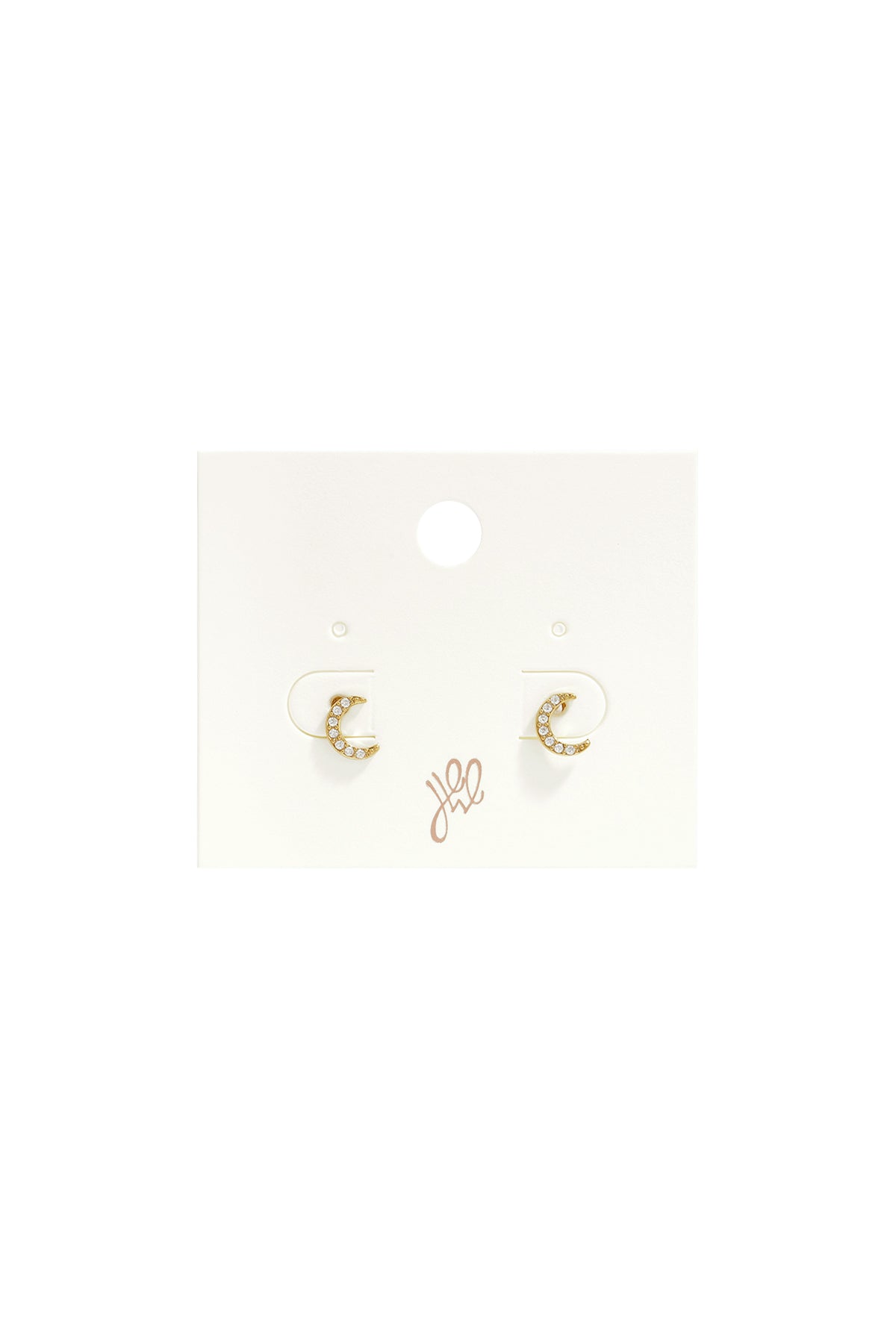 Ohrstecker aus Edelstahl, Mond, schlichte Alltagsserie, Damenschmuck