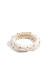 Kreisförmige Armreifen aus Kunstharz, Hip-Hop/Rock-Stil, schlichte Alltagskollektion, Damenschmuck