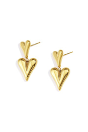 Edelstahl Tropfen Ohrringe Herz Casual Täglich Einfache Serie frauen schmuck