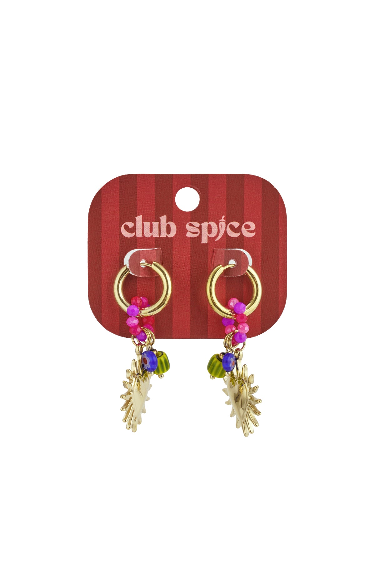 Leuchtende Herz-Happy-Charm-Ohrringe