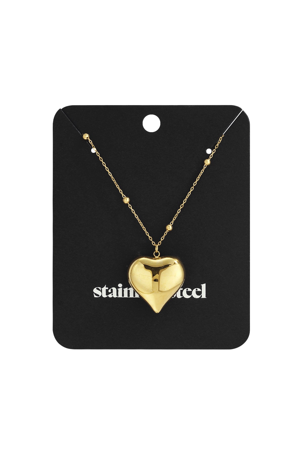 Edelstahl Lange Halsketten Herz Casual Täglich Einfache Serie frauen schmuck