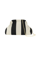 Gestreifte Strandclutch