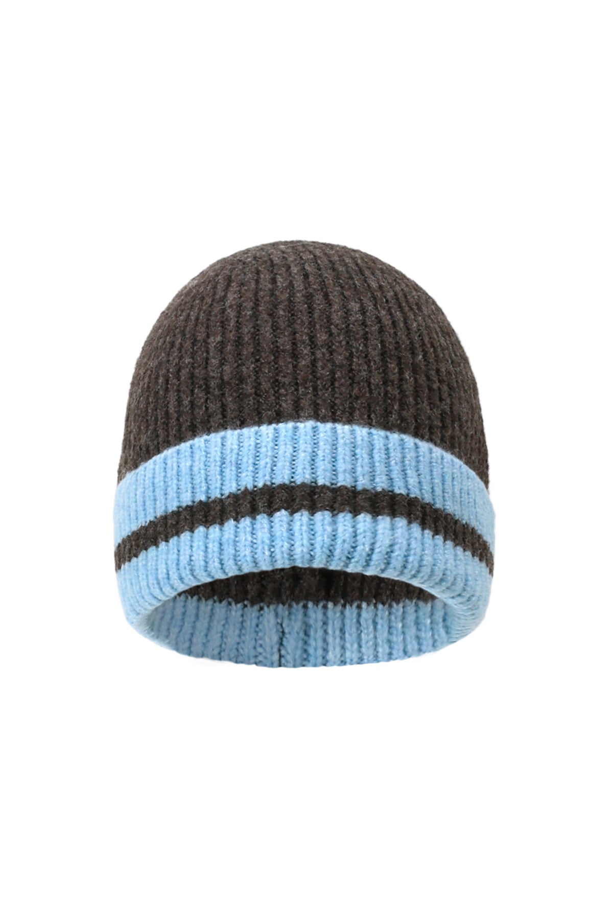 Gestreifte Beanie, lässiges Polyester, Alltagsaccessoire