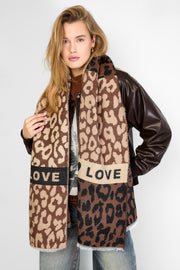 Chic Leopard Print Winter Scarf for Women