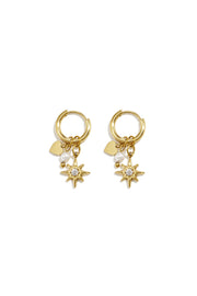 Herzförmige Ohrhänger aus Edelstahl, schlichte Serie „Damenschmuck“